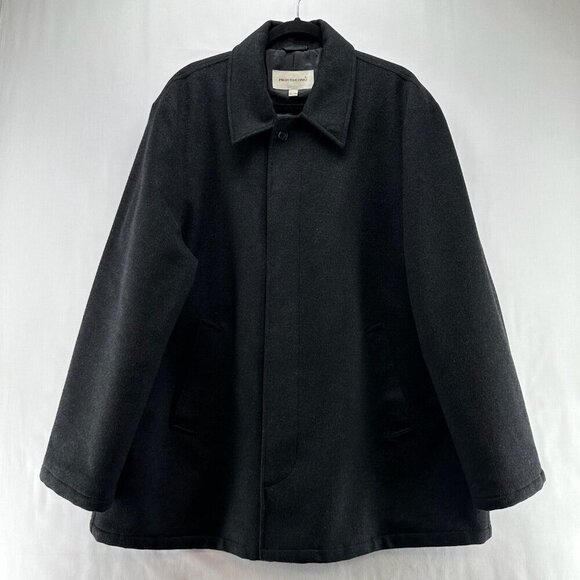 Pronto-Uomo Blazer Mens Size XL Boiled Wool Angora One Button Jacket Black - Picture 1 of 13